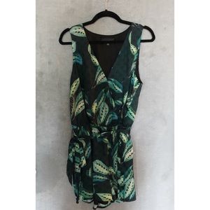 Palm Print Romper